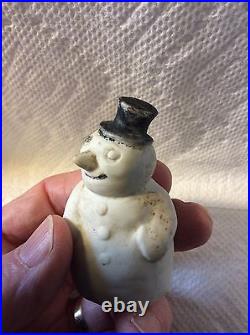 Antique German Porcelain Christmas Snowman