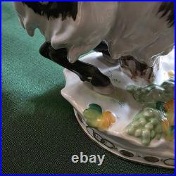 Antique German Porcelain Group The Goat And The Child