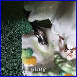 Antique German Porcelain Group The Goat And The Child
