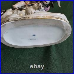 Antique German Porcelain Group The Goat And The Child