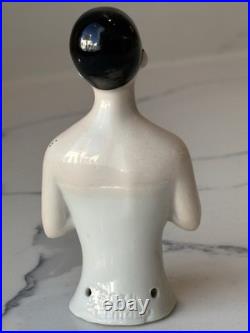 Antique German Porcelain Pin Cushion Half Doll 3+ RARE Vintage Collectible Gift