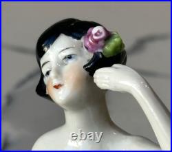 Antique German Porcelain Pin Cushion Half Doll 3 RARE Vintage Collectible Gifts