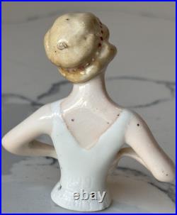 Antique German Porcelain Pin Cushion Half Doll 3 RARE Vintage Collectible Gifts Antique German Porcelain Pin Cushion Half Doll 3 RARE Vintage Collectible Gifts