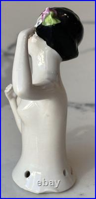 Antique German Porcelain Pin Cushion Half Doll 3 RARE Vintage Collectible Gifts
