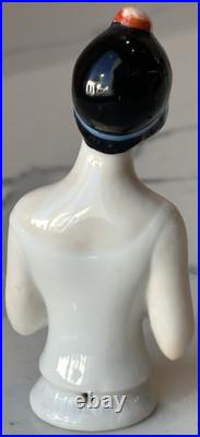 Antique German Porcelain Pin Cushion Half Doll 3 RARE Vintage Collectible Gifts