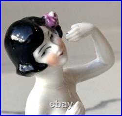 Antique German Porcelain Pin Cushion Half Doll 3 RARE Vintage Collectible Gifts