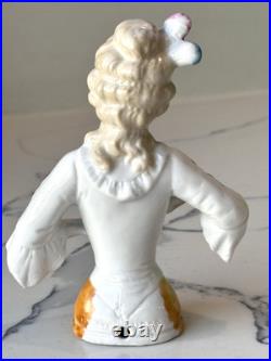 Antique German Porcelain Pin Cushion Half Doll 4+ RARE Vintage Collectible Gift