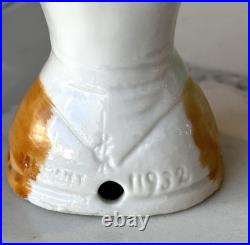 Antique German Porcelain Pin Cushion Half Doll 4+ RARE Vintage Collectible Gift