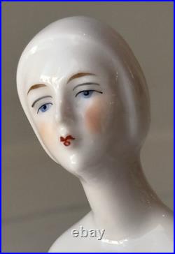 Antique German Porcelain Pin Cushion Half Doll 4 RARE Vintage Collectible Gifts