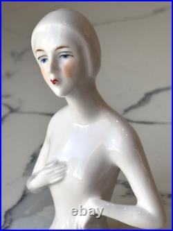 Antique German Porcelain Pin Cushion Half Doll 4 RARE Vintage Collectible Gifts
