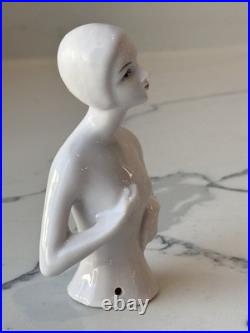 Antique German Porcelain Pin Cushion Half Doll 4 RARE Vintage Collectible Gifts Antique German Porcelain Pin Cushion Half Doll 4 RARE Vintage Collectible Gifts