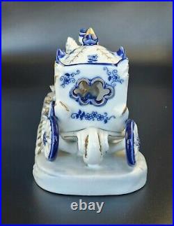 Antique German Porcelain Princess in Horse Carriage Figurine 13.5 Long Antique German Porcelain Princess in Horse Carriage Figurine 13.5 Long
