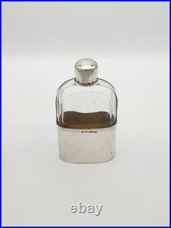 Antique German Silver & Cut Glass Hip Flask Vintage Travel Flask circa 1920 Antique German Silver & Cut Glass Hip Flask Vintage Travel Flask circa 1920