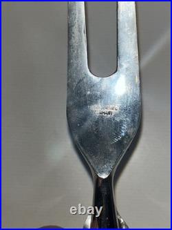 Antique German Silver Plated Carving Set Knife Fork Sharpener Original Box