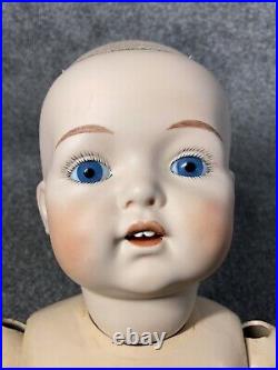 Antique German Simon & Halbig/Kammer & Reinhardt #121 Doll 27 Blue Eyes VINTAGE