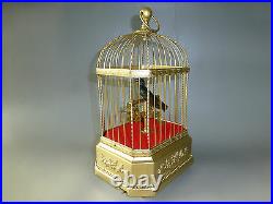 Antique German Singing Bird Cage Music Box Automaton Fully Service (Watch Video)