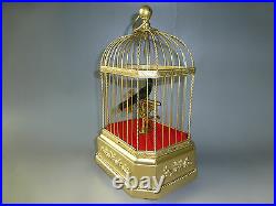 Antique German Singing Bird Cage Music Box Automaton Fully Service (Watch Video)