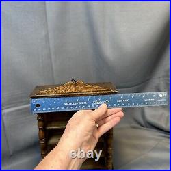 Antique German Spices Box 19th Century Small Cabinet Woodwork Ceramic 11.5 Antique German Spices Box 19th Century Small Cabinet Woodwork Ceramic 11.5
