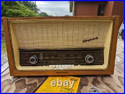 Antique German Telefunken Opus 9 Tube Radio Hi Fi 1950's Vintage AM FM Shortwave