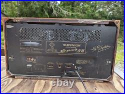 Antique German Telefunken Opus 9 Tube Radio Hi Fi 1950's Vintage AM FM Shortwave