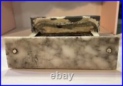 Antique German Tin Gilt Marble Topped Dollhouse Miniature Fireplace W Fire Antique German Tin Gilt Marble Topped Dollhouse Miniature Fireplace W Fire