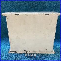 Antique German Tin Gilt Marble Topped Dollhouse Miniature Fireplace W Fire Antique German Tin Gilt Marble Topped Dollhouse Miniature Fireplace W Fire