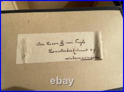 Antique German Top Hat Stove Pipe Beaver 6 5/8 Original Box 1880