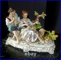 Antique German Unterweissbach Porcelain Grouping, 6.5 x 9