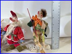 Antique German Victorian Belsnickle Santa Christmas Ornament 6in c1890 DS75