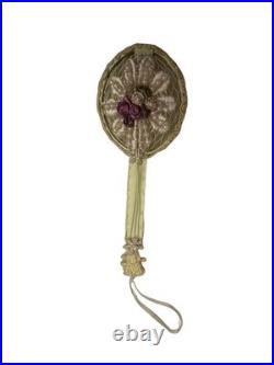 Antique German/Victorian/Grunderzeit Mixed Media Xmas Ornament Mandolin 1900's