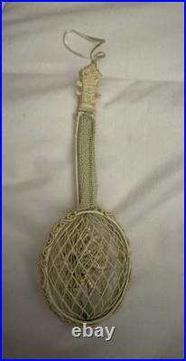Antique German/Victorian/Grunderzeit Mixed Media Xmas Ornament Mandolin 1900's