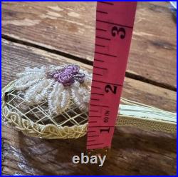 Antique German/Victorian/Grunderzeit Mixed Media Xmas Ornament Mandolin 1900's