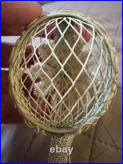 Antique German/Victorian/Grunderzeit Mixed Media Xmas Ornament Mandolin 1900's