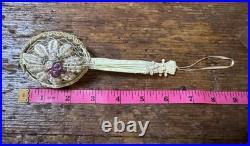 Antique German/Victorian/Grunderzeit Mixed Media Xmas Ornament Mandolin 1900's
