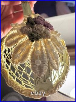 Antique German/Victorian/Grunderzeit Mixed Media Xmas Ornament Mandolin 1900's
