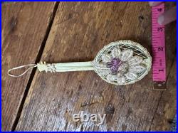 Antique German/Victorian/Grunderzeit Mixed Media Xmas Ornament Mandolin 1900's