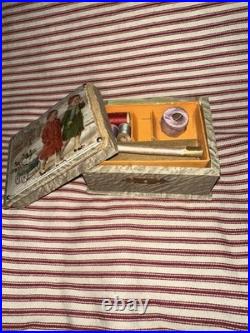 Antique German Victorian Lithograph Children's Sewing Box