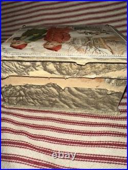 Antique German Victorian Lithograph Children's Sewing Box