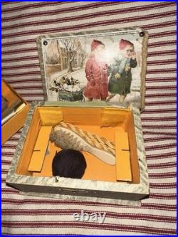 Antique German Victorian Lithograph Children's Sewing Box