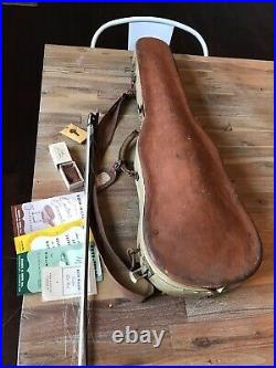 Antique German Violin 4/4 Vintage Fiddle Germany With Stone Case And Bow