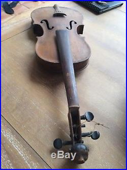 Antique German Violin Vintage Fiddle Germany 1 pc African Head Joseph Emidy