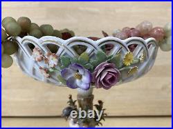 Antique German Von Schierholz Porcelain Centerpiece GREAT CONDITION w Fruit Antique German Von Schierholz Porcelain Centerpiece GREAT CONDITION w Fruit