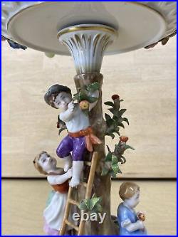 Antique German Von Schierholz Porcelain Centerpiece GREAT CONDITION w Fruit Antique German Von Schierholz Porcelain Centerpiece GREAT CONDITION w Fruit
