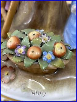 Antique German Von Schierholz Porcelain Centerpiece GREAT CONDITION w Fruit Antique German Von Schierholz Porcelain Centerpiece GREAT CONDITION w Fruit