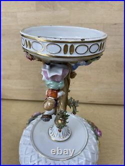 Antique German Von Schierholz Porcelain Centerpiece GREAT CONDITION w Fruit Antique German Von Schierholz Porcelain Centerpiece GREAT CONDITION w Fruit