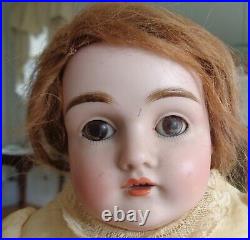 Antique Germany Bisque Doll with Kid Leather Body