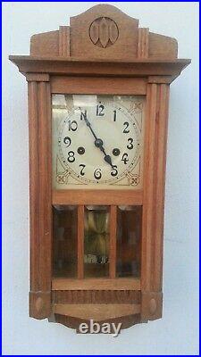 Antique Hac (junghans) German Pendulum Wall Clock Regulator
