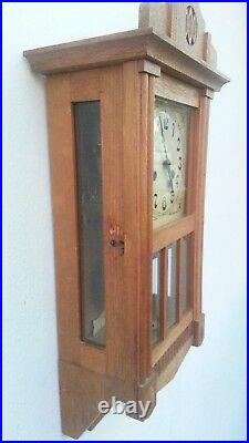 Antique Hac (junghans) German Pendulum Wall Clock Regulator