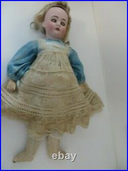 Antique Heinrich Handwerck Simon & Halbig German Bisque Doll 18 IN, Stamped Body