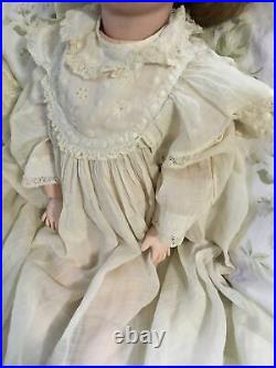 Antique Heubach Kopplesdorf German Doll Mold #250 4 21 Tall Human Hair Wig